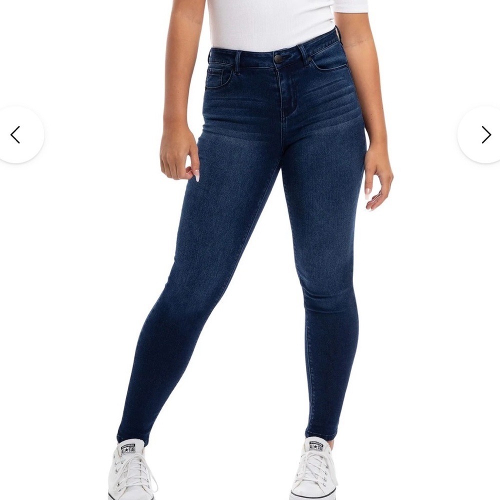 1822 Denim Womens 33 Mid Rise Skinny Jeans Medium Wash Normcore‎